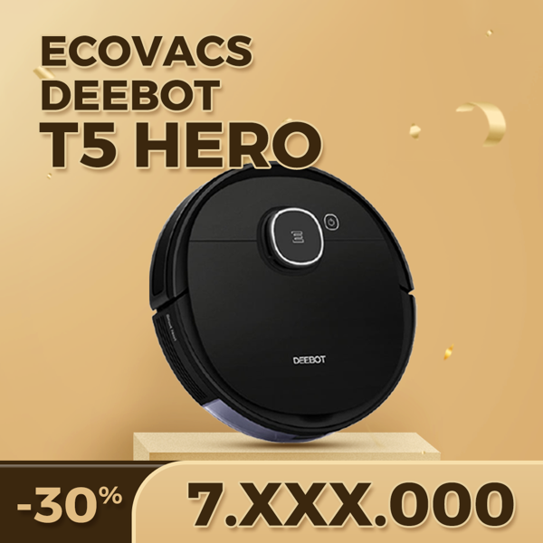 Robot hút bụi lau nhà Ecovacs T5 Hero - Hàng Chính Hãng