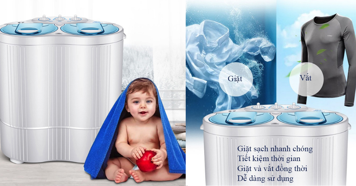 Lợi ích khi sử dụng máy giặt mini Nonan WM-01 2.5kg