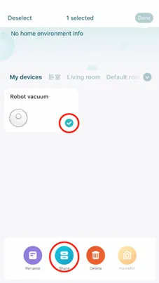 Hướng dẫn chia sẻ quyền sử dụng robot đối với dòng sản phẩm Xiaomi Roborock