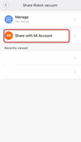 Hướng dẫn chia sẻ quyền sử dụng robot đối với dòng sản phẩm Xiaomi Roborock