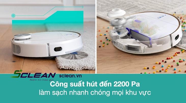 Robot hút bụi lau nhà Eufy Robovac L70 Hybrid T2190 làm sạch hết mọi bụi bẩn nhanh chóng với lực hút mạnh mẽ 2200 Pa