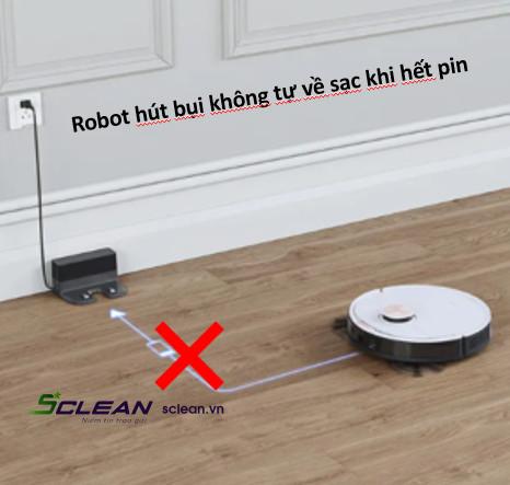 lỗi robot không về dock sạc