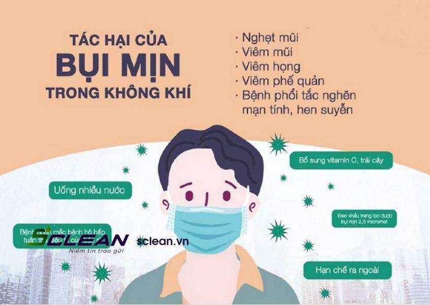 Tác hại của bụi ảnh hưởng đến sức khỏe như thế nào