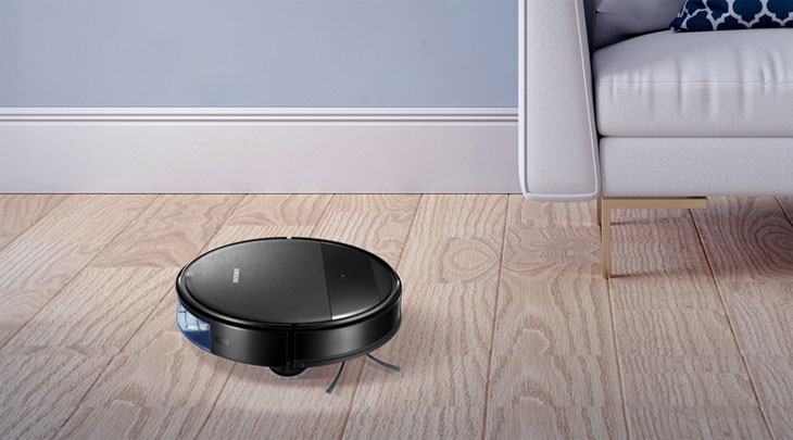 Robot hút bụi lau nhà Samsung VR05R5050WK/SV có khả năng làm việc hiệu quả với nhà sàn gỗ