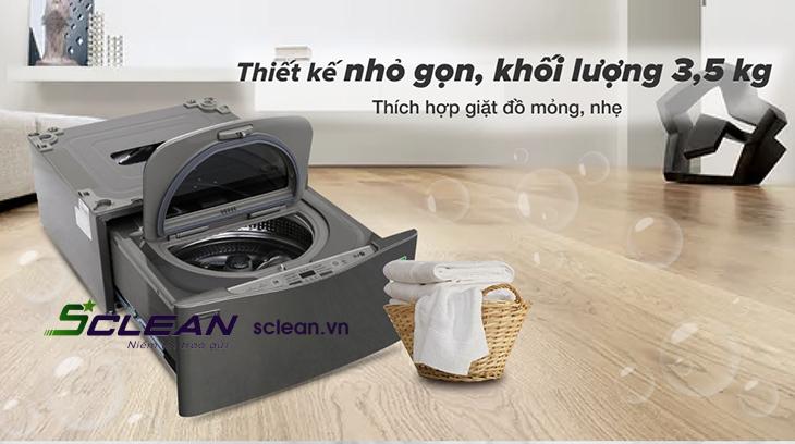 Máy giặt mini có thể giặt trung bình từ 2 - 4 bộ quần áo