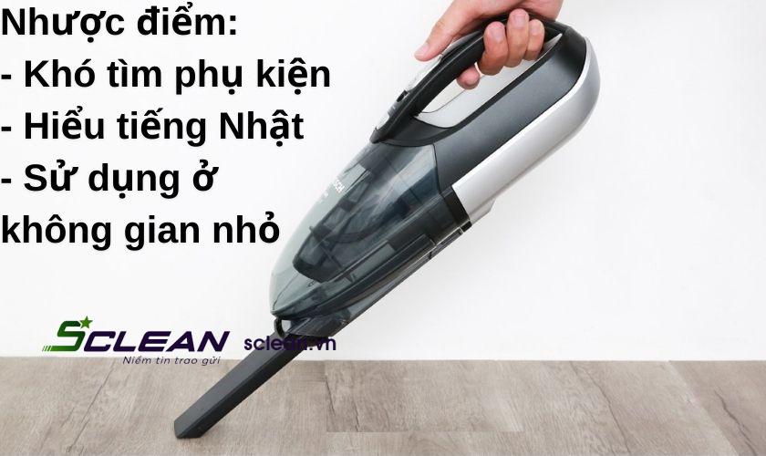 Nhược điểm máy hút bụi cầm tay nhật bản