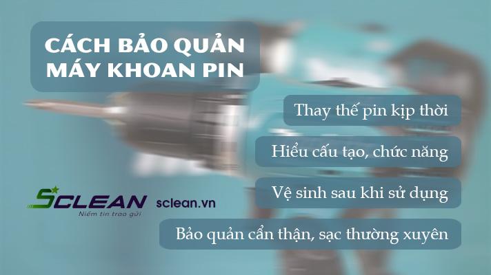 Cách bảo quản máy khoan pin