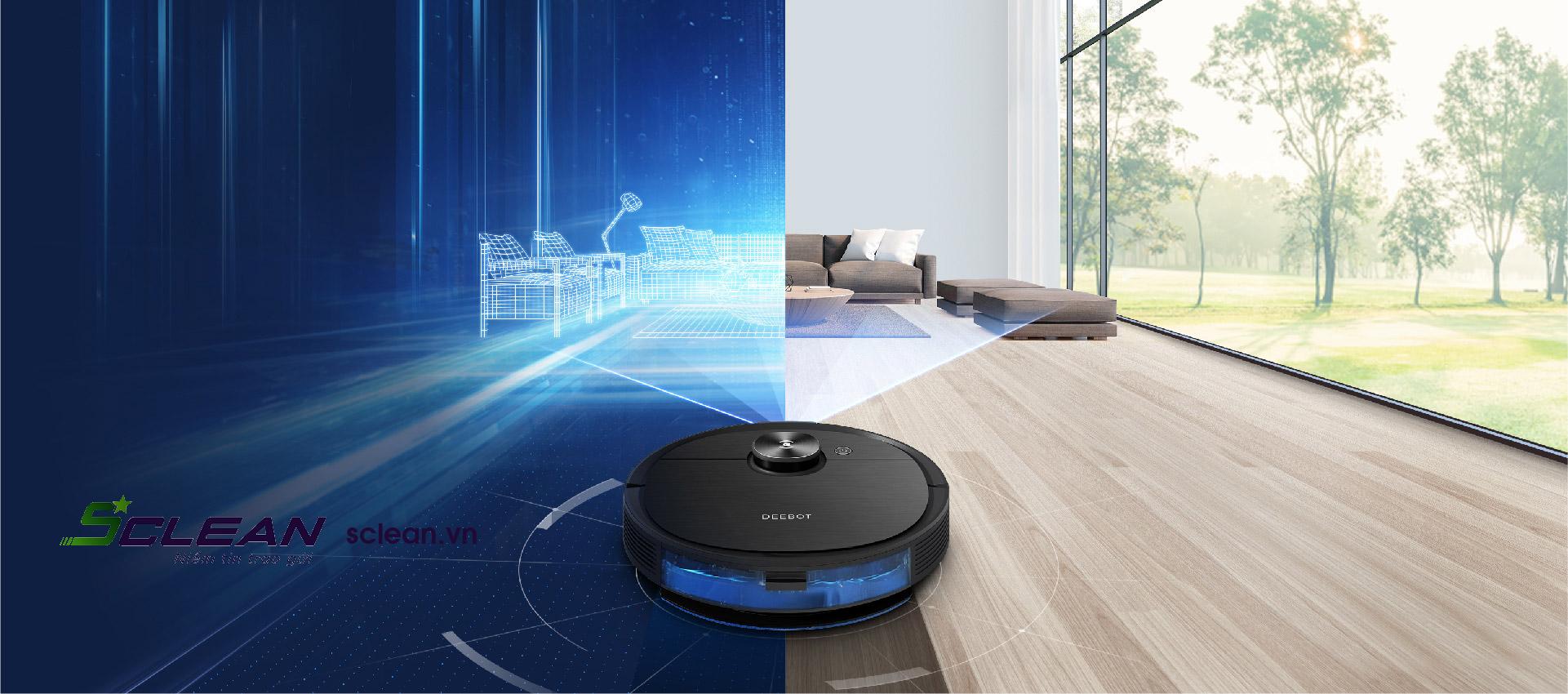 Robot hút bụi lau nhà Ecovacs Deebot T8 Aivi chính hãng, giá rẻ