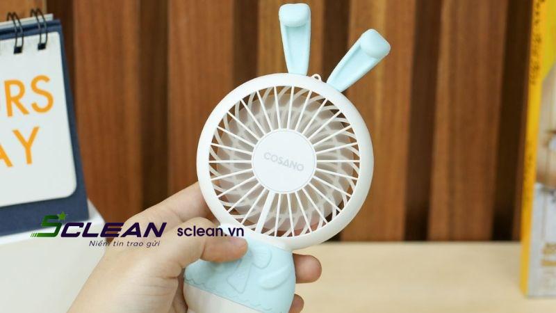 Quạt sạc mini Cosano CF005 họa tiết dễ thương, trẻ trung