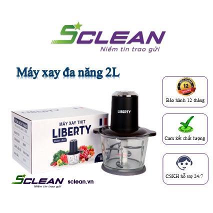 Máy xay đa năng xay thịt cá cua đá Liberty 2L Cối thủy tinh kháng khuẩn